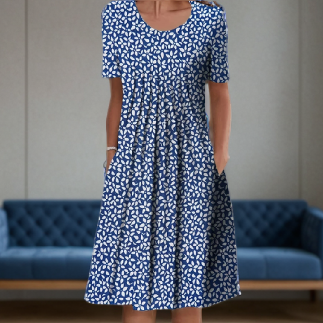 Blue/White Flowers / 2XL